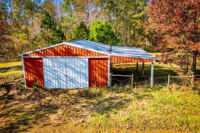 view of outbuilding