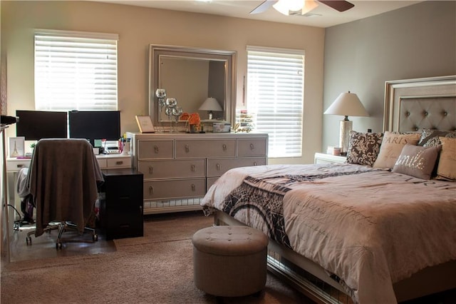 20 Autumn Canyon Path SE, Cartersville, GA 30121 - bedroom with carpet, an office area, and ceiling fan