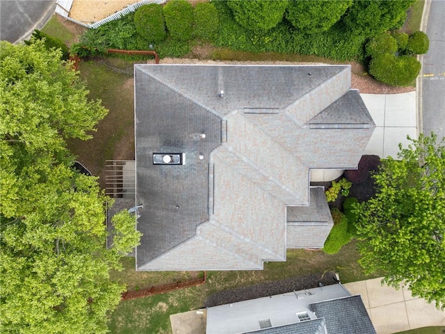 view from above of property