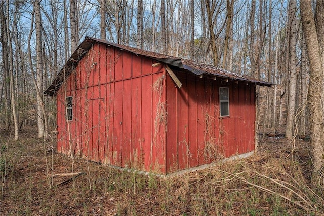 view of outbuilding with an outdoor structure