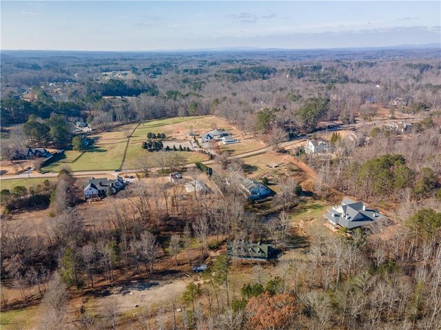 bird's eye view with a rural view