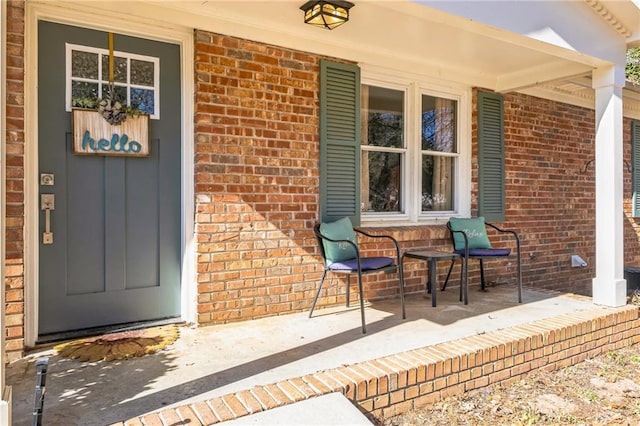 exterior space with a porch