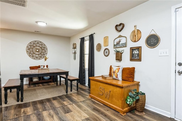 interior space with wood-type flooring