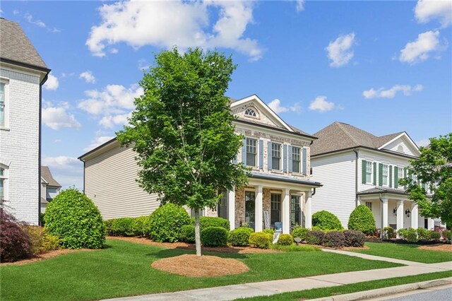 4155 Brookview Dr, Cumming, GA 30040 - view of front of house with a front yard