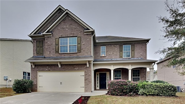 craftsman-style home with a garage