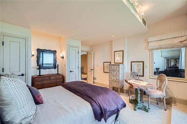 147 15th St NE Unit 16C, Atlanta, GA 30309 - carpeted bedroom with recessed lighting and baseboards