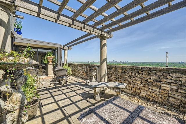 147 15th St NE Unit 16C, Atlanta, GA 30309 - view of patio / terrace with a pergola