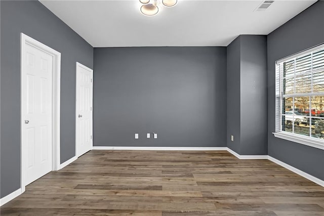 interior space featuring dark wood-type flooring