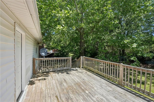 3388 Hamilton Mill Rd, Buford, GA 30519 - deck with view of wooded area