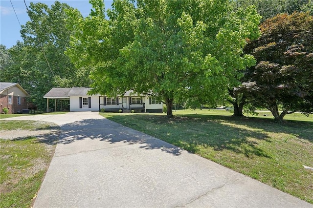 3388 Hamilton Mill Rd, Buford, GA 30519 - view of front facade with driveway and a front lawn