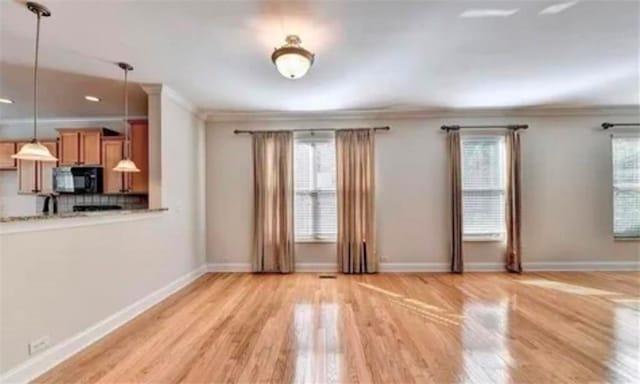 2790 Laurel Valley Trl, Buford, GA 30519 - interior space with recessed lighting, baseboards, ornamental molding, and light wood finished floors