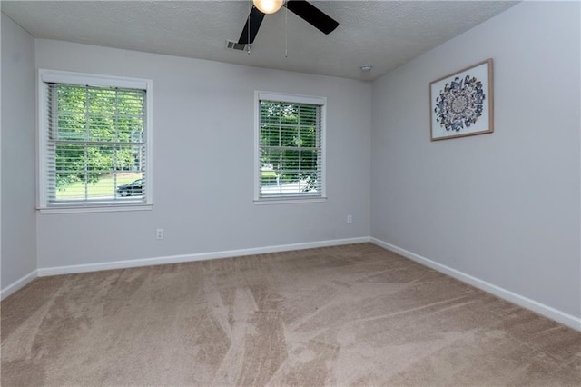 2995 Aspen Ridge Ct, Snellville, GA 30078 - spare room with ceiling fan, a textured ceiling, carpet, and healthy amount of natural light