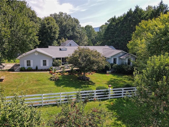 476 Franklin St, Dillard, GA 30537 - view of front of house featuring a fenced backyard