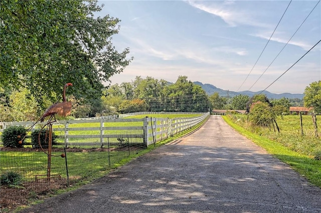476 Franklin St, Dillard, GA 30537 - view of asphalt driveway featuring a mountain view and a view of countryside