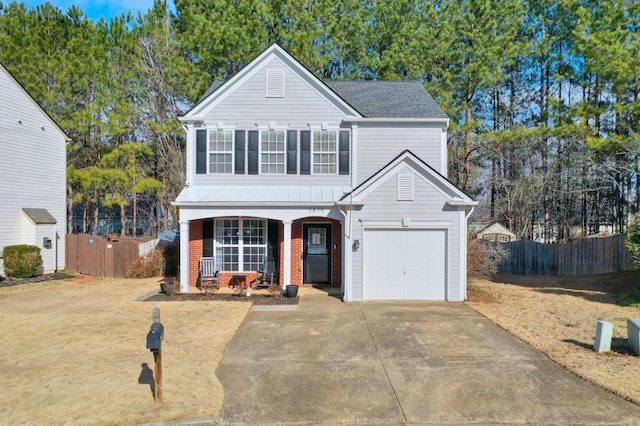 front of property featuring a porch