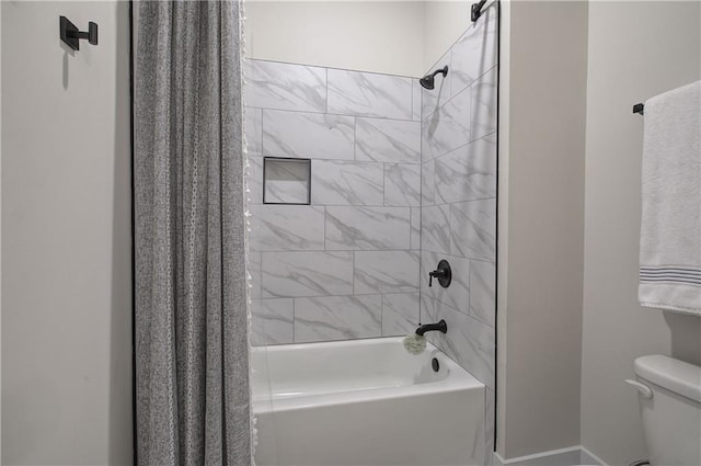 884 Oxford Rd, Ball Ground, GA 30107 - full bath featuring shower / tub combo and toilet