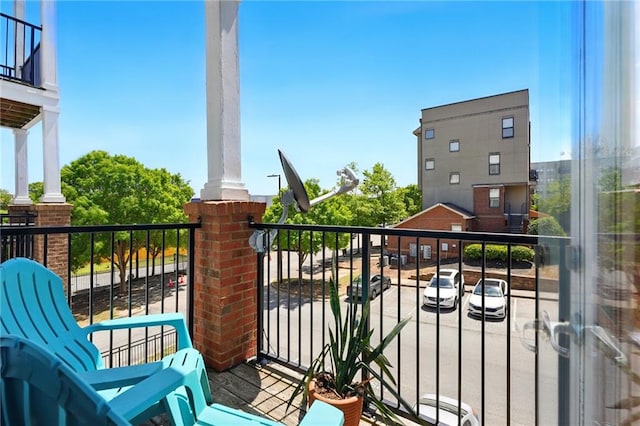 view of balcony