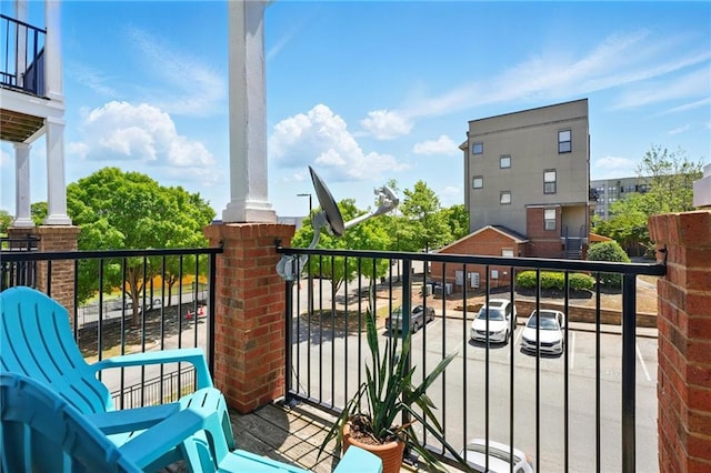 view of balcony