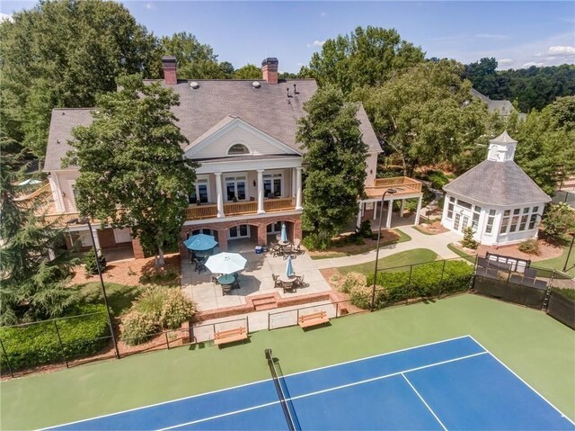 809 Hillcrest Ln, Woodstock, GA 30189 - aerial view of a pool area