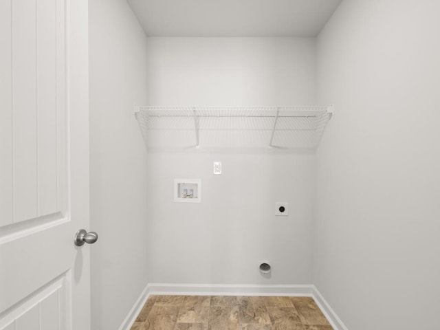 13 Coggins Pl, Rome, GA 30165 - laundry room with electric dryer hookup, hookup for a washing machine, and baseboards