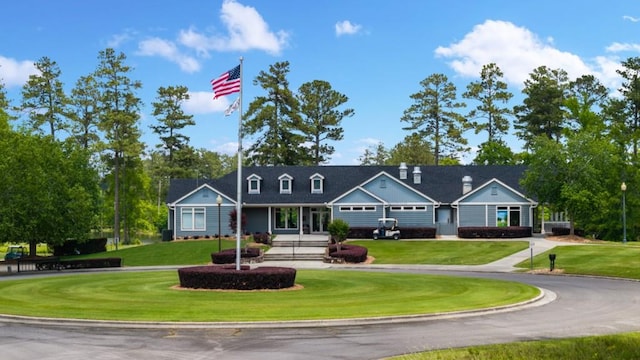13 Coggins Pl, Rome, GA 30165 - view of front of home featuring a front lawn and curved driveway