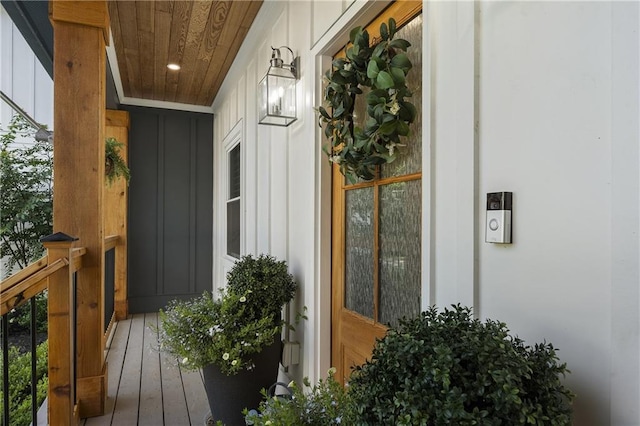 3899 Carlton Dr, Chamblee, GA 30341 - doorway to property with board and batten siding