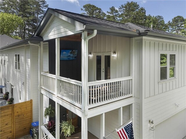 3899 Carlton Dr, Chamblee, GA 30341 - view of side of property with board and batten siding and roof with shingles