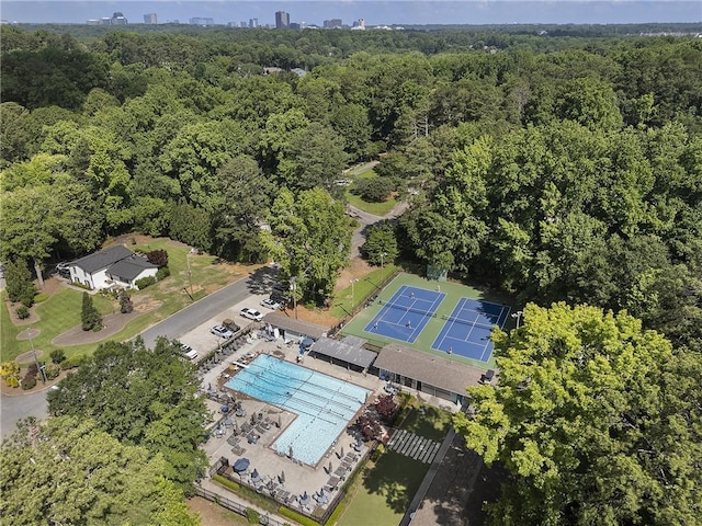 3899 Carlton Dr, Chamblee, GA 30341 - aerial view of property's location with a forest