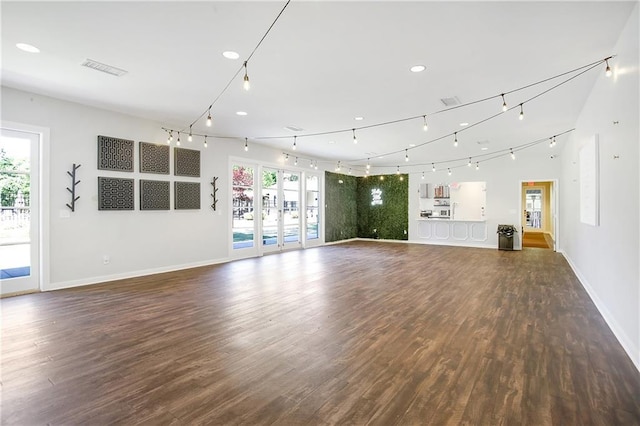 3899 Carlton Dr, Chamblee, GA 30341 - unfurnished living room featuring wood finished floors and recessed lighting