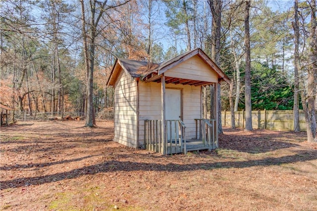 view of outbuilding