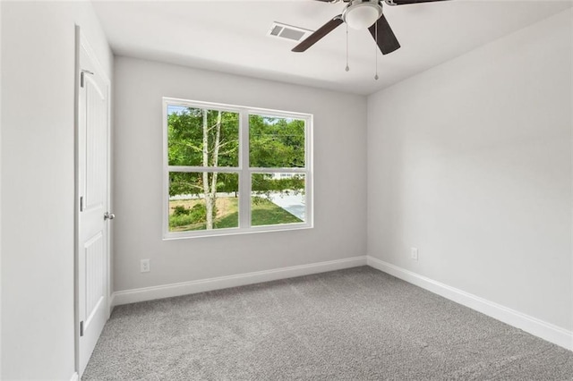 5209 Waterworks Rd, Jefferson, GA 30549 - spare room featuring ceiling fan, baseboards, plenty of natural light, and carpet