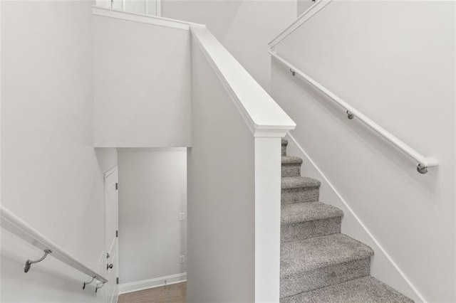 5209 Waterworks Rd, Jefferson, GA 30549 - stairway with baseboards