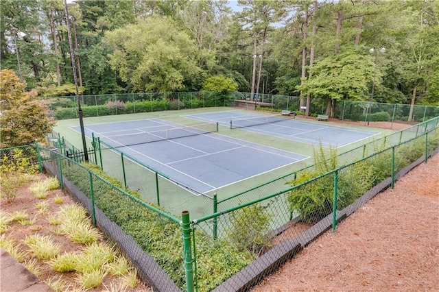 view of sport court