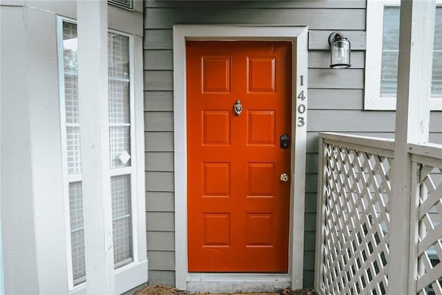 view of entrance to property