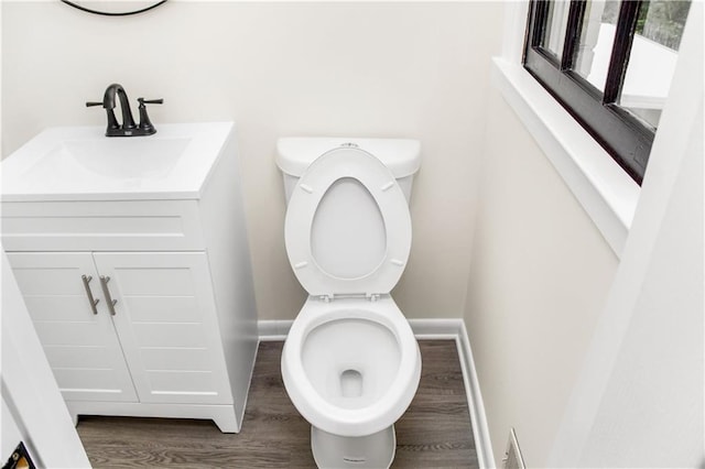 3530 Turner Heights Dr, Decatur, GA 30032 - bathroom featuring wood finished floors and vanity
