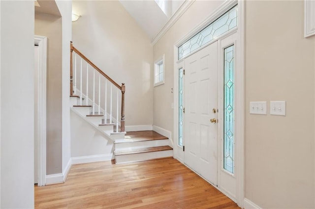 entryway featuring light wood-type flooring