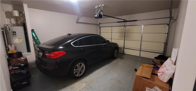 5719 Singlebriar Ct, Norcross, GA 30093 - garage featuring electric water heater and a garage door opener