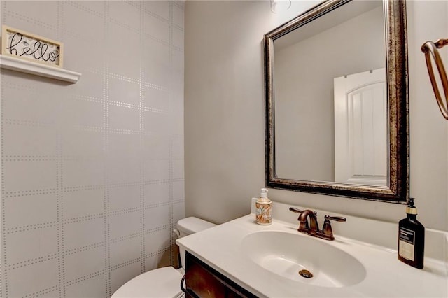 7470 Oldbury Pl, Cumming, GA 30040 - bathroom with toilet and vanity