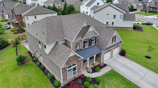 7470 Oldbury Pl, Cumming, GA 30040 - aerial perspective of suburban area