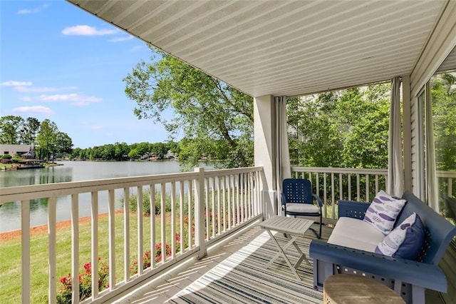 705 Berry Ct, Villa Rica, GA 30180 - balcony featuring a water view