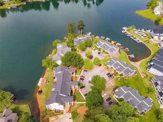 705 Berry Ct, Villa Rica, GA 30180 - aerial view of residential area featuring a nearby body of water