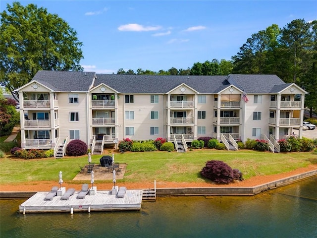 705 Berry Ct, Villa Rica, GA 30180 - view of property with a water view and stairway