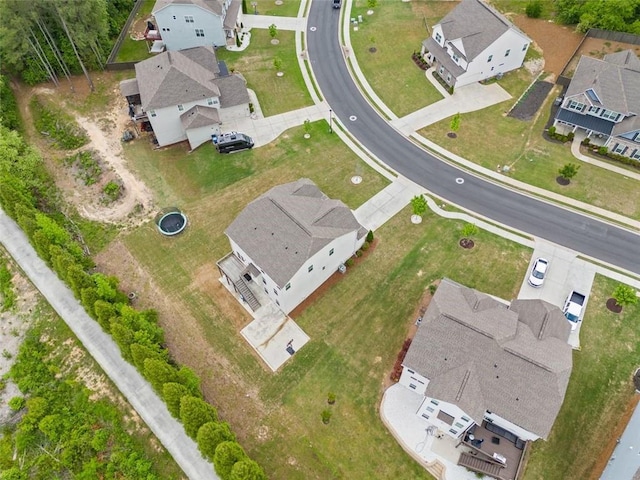 aerial view of residential area