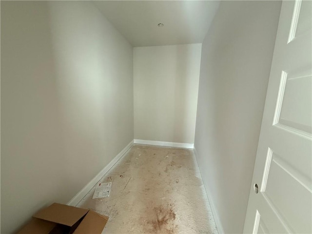 interior space with baseboards