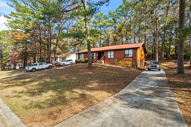 view of ranch-style house