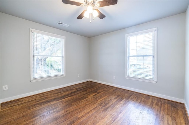 2010 2nd Ave, Decatur, GA 30032 - empty room with dark wood-style flooring and ceiling fan