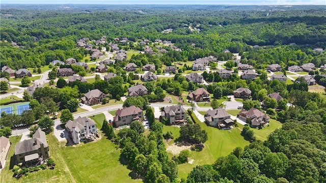 birds eye view of property