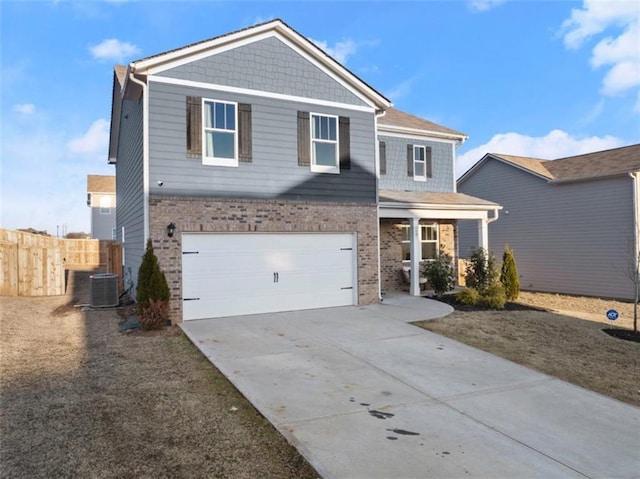 view of front of home featuring a garage