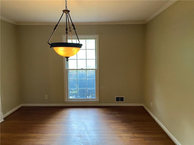 3794 W Hayward Ct, Tucker, GA 30084 - empty room featuring plenty of natural light, dark wood-type flooring, baseboards, and crown molding
