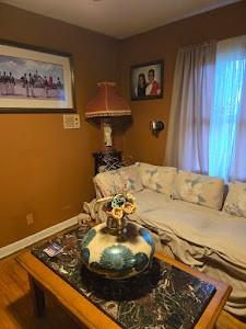 living room featuring hardwood / wood-style flooring